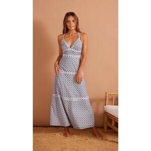 MINKPINK Women's Verano Midi Dress Purple‎ Print Size XS